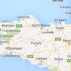Google Maps Central Brittany